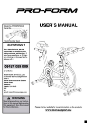 Pro-Form PFICSP37008.0 User Manual