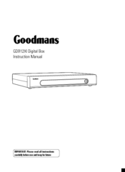 Goodmans GDB12XI Instruction Manual