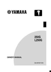 Yamaha 250G Owner's Manual