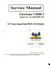 ViewSonic VX800-2 Service Manual