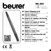 Beurer Fascia-ReleaZer MG 800 Instructions For Use Manual