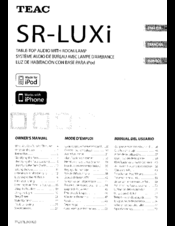Teac SR-LUXi Owner's Manual
