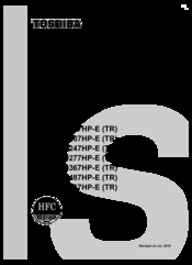 Toshiba MMC-AP0487HP-E (TR) Service Manual