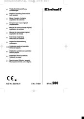 EINHELL BT-VC500 Original Operating Instructions