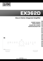 BC Acoustique EX362D Owner's Manual