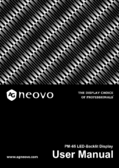 AG Neovo PM-65 User Manual