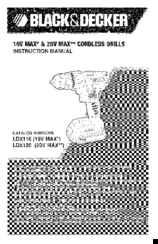 Black & Decker LDX120 Instruction Manual