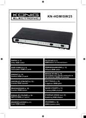 Konig KN-HDMISW25 Manual
