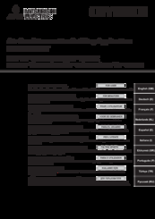 Mitsubishi Electric PKFY-P VBM-E Operation Manual