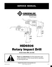 Greenlee HID6506 Service Manual