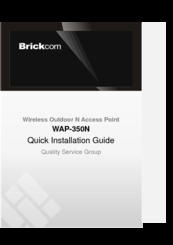 Brickcom WAP-350N Quick Installation Manual