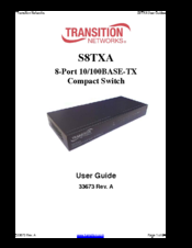 Transition Networks S8TXA User Manual