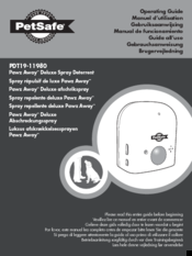 Petsafe Pawz Away PDT19-11980 Operating Manual