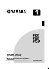 Yamaha FT25F Owner's Manual