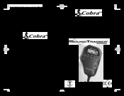 Cobra UK75 ST Operating Instructions Manual