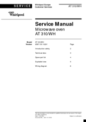 Whirlpool AT 310/WH Service Manual