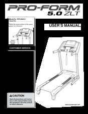 Pro-Form 5.0 ZLT PETL59815.1 User Manual