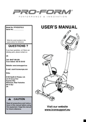 Pro-Form PFIVEX5703.0 User Manual