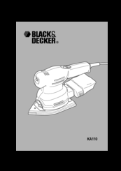 Black & Decker KA110 Instruction Manual