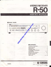 Yamaha R-50 Service Manual