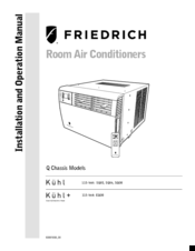 Friedrich Kuhl SQ08 Installation And Operation Manual