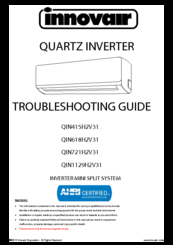 innovair QIN721H2V31 Troubleshooting Manual