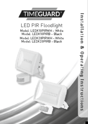 Timeguard LEDX10PIRB Installation & Operating Instructions Manual