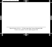 Black & Decker 1766 Instruction Manual