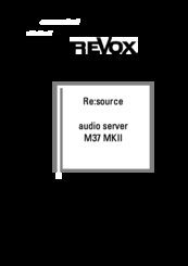 Revox M37 MKII User Manual