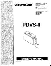 PowCon PDVS-II Owner's Manual