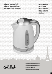 Gallet BOU 889WB Instruction Manual