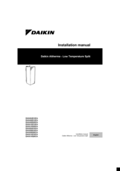 Daikin EHVX08S26CA Installation Manual