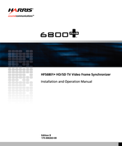 Harris HFS6801+ Installation And Operation Manual