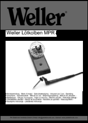 Weller MPR 90 Operating Instructions Manual