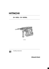 Hitachi Koki DH 18DBL Handling Instructions Manual