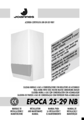 Epoca 25-29 NB Installation And Maintenance Manual