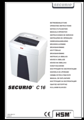 Securio securio C16 Operating Instructions Manual