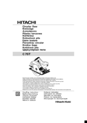 Hitachi C 7ST Handling Instructions Manual