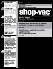 Shop-Vac 16RT Series User Manual