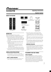 Pioneer S-ES3TB Operating Instructions Manual
