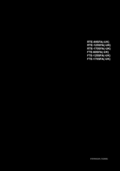 Hoshizaki RTE-170SFA(-UK) Instruction Manual