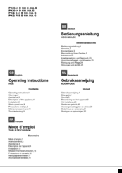 Hotpoint PK 644 D GH X /HA G Operating Instructions Manual