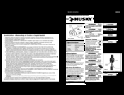 Husky HDR650 Operating Instructions