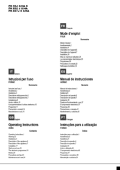 Hotpoint FK 93J X/HA S Operating Instructions Manual