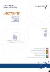 Chloride 2000 Operating Instructions Manual