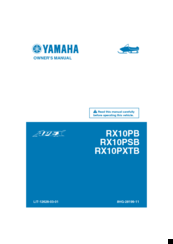 Yamaha RX10PB Owner's Manual