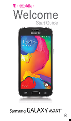T-Mobile GALAXY AVANT Start Manual