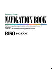 Riso HC5000 Navigation Book