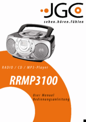 JGC RRMP3100 User Manual