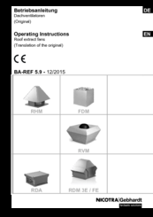 Nicotra RDM 3E/FE BI/4P/6P Operating Instructions Manual